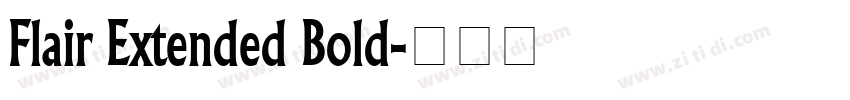 Flair Extended Bold字体转换